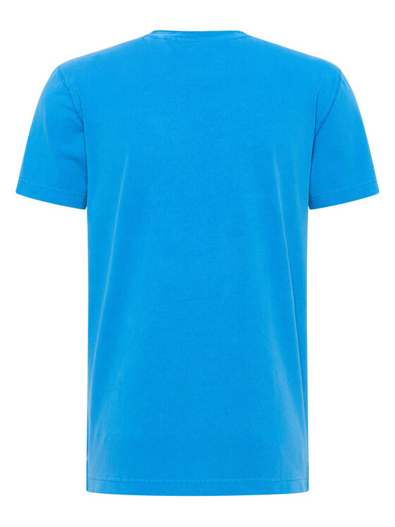 Mustang Mustang T-Shirt AUSTIN Niebieski Regular Fit