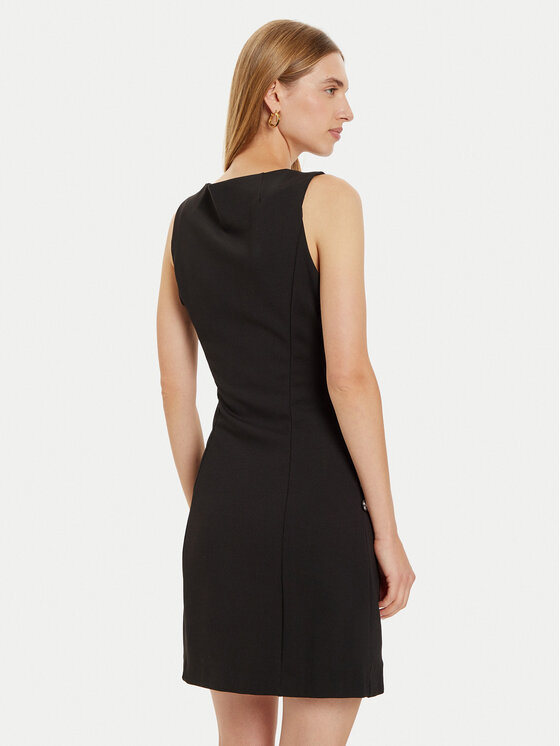Guess Guess Koktejlové šaty Lena W4BK14 KBJP2 Čierna Slim Fit
