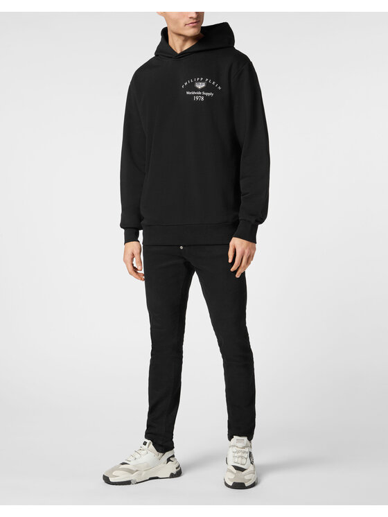 PHILIPP PLEIN PHILIPP PLEIN Bluza 23469 Czarny Regular Fit