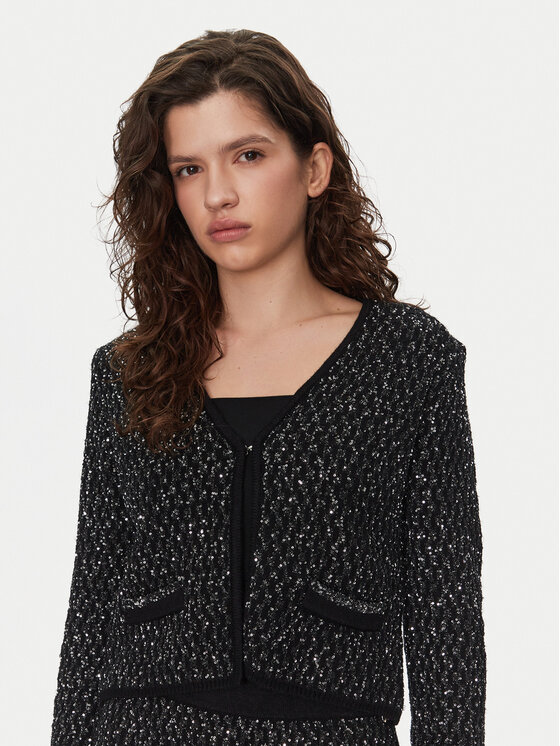 Liu Jo Liu Jo Kardigāns WF4022 Melns Regular Fit