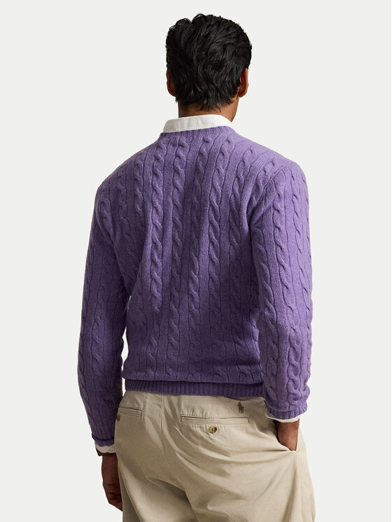 Polo Ralph Lauren Polo Ralph Lauren Sweter 710876762502 Fioletowy jasny Regular Fit