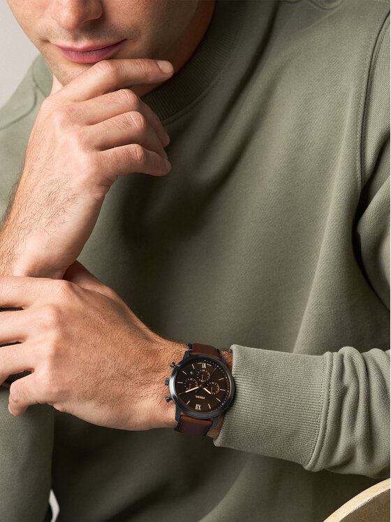 Fossil Fossil Часовник Neutra FS6163 Кафяв
