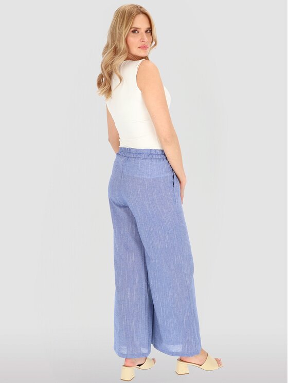 Perso Perso Dámské kalhoty PTE252689F Modrá Regular Fit