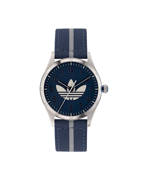 Adidas Originals Sat Code Four Watch AOSY23041 Srebrna