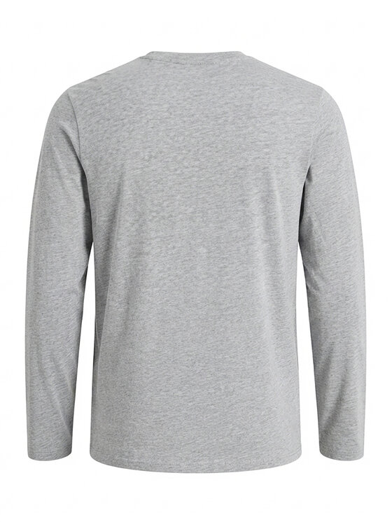 Ombre Ombre Longsleeve L171 Szary jasny Regular Fit