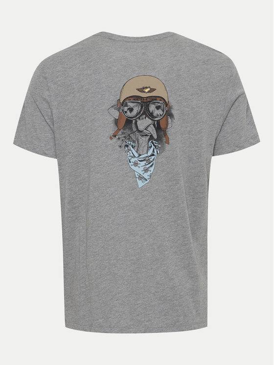 Blend Blend T-Shirt 20716511 Szary Regular Fit