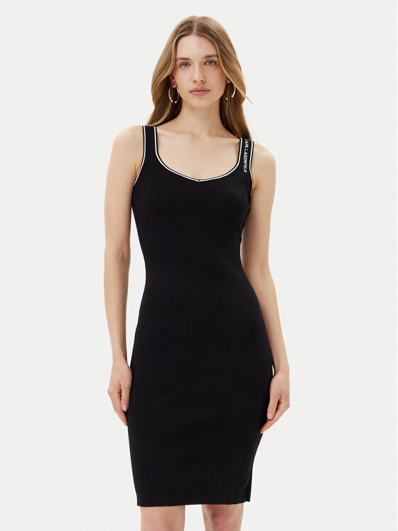 KARL LAGERFELD KARL LAGERFELD Každodenní šaty A2W13018 Černá Slim Fit