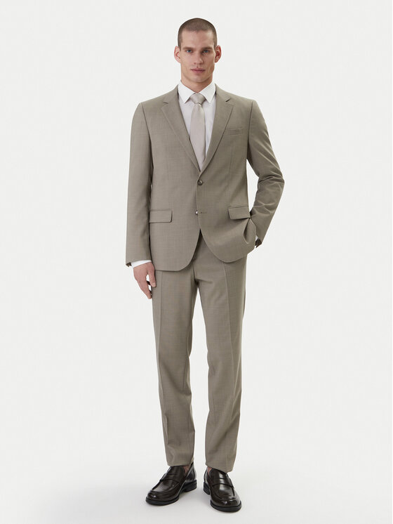 HUGO Oblek Henry/Getlin232X 50557616 Béžová Slim Fit