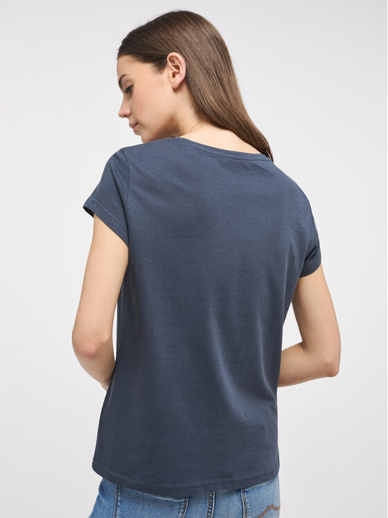 Mustang Mustang T-shirt Alina 1013222 Blu scuro Regular Fit