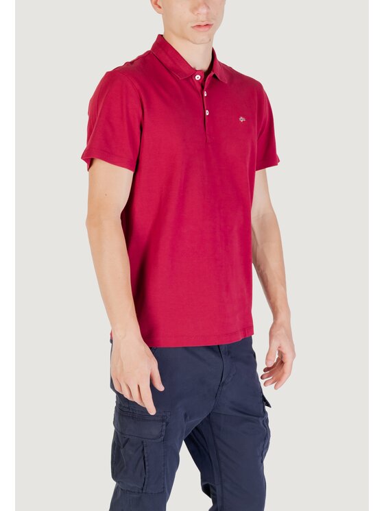 Napapijri Napapijri Polo EALIS SS SUM Bordeaux Casual Fit