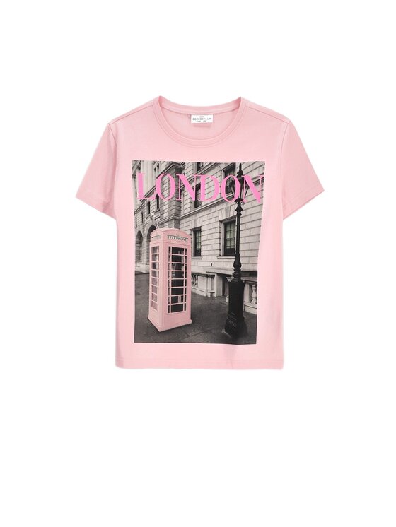 Coccodrillo Coccodrillo T-Shirt ZC6143204VGA-033 Różowy Regular Fit