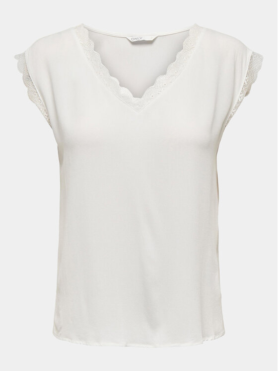 ONLY ONLY Halenka Jasmina 15252241 Bílá Regular Fit