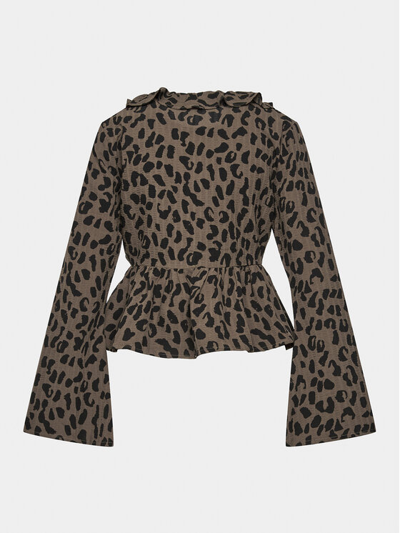 Brave Soul Brave Soul Bluza LWT-272MINDY Rjava Regular Fit