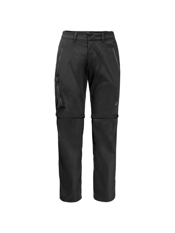 Spodnie dresowe, rozmiar 54, Czarne, Jack Wolfskin Overland Zip Away Pants M