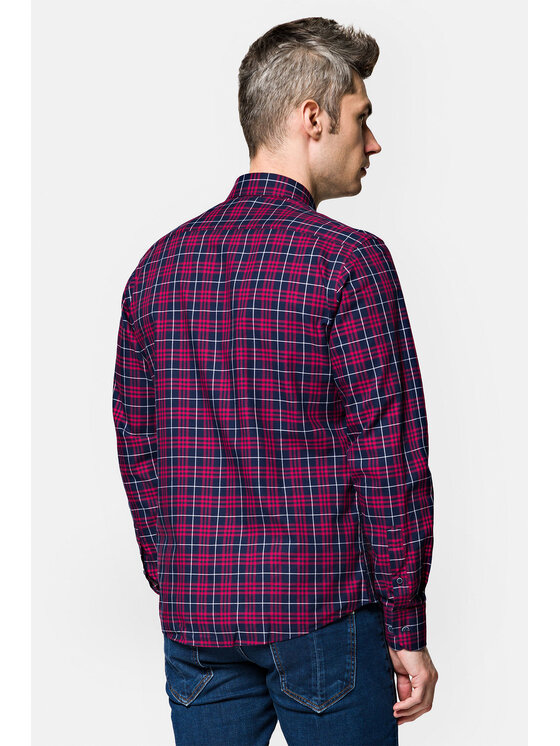 Lancerto Lancerto Koszula Sophie KO073222000016 Granatowy Slim Fit