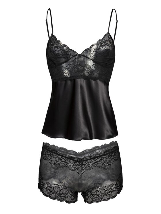 DKaren Lingerie Komplet bielizny, rozmiar S Czarny, Efia