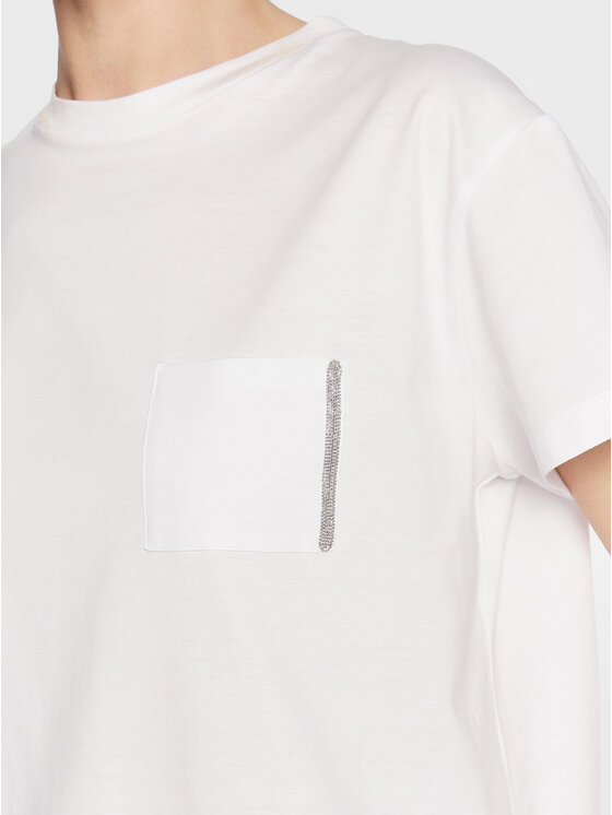 Fabiana Filippi Fabiana Filippi T-shirt JEDP04W108 Bijela Regular Fit