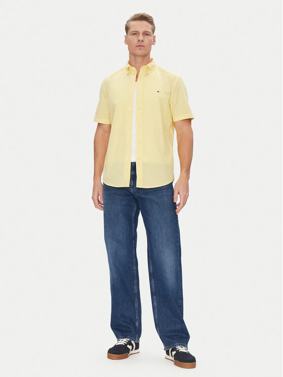 Tommy Hilfiger Tommy Hilfiger Πουκάμισο MW0MW37584 Κίτρινο Regular Fit