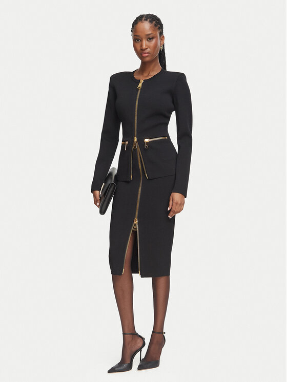 Elisabetta Franchi Elisabetta Franchi Pliiatsseelik GK-28B-66E2-V440 Must Slim Fit