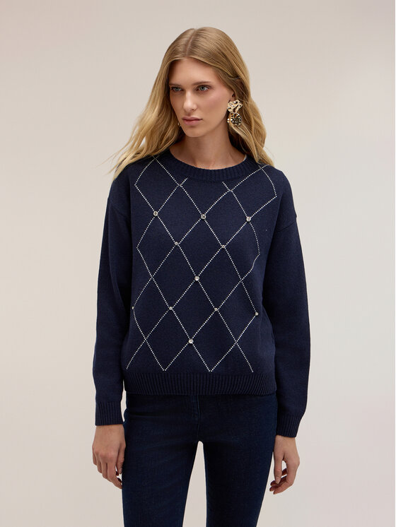Motivi Motivi Maglione M702W004432N0Z4 Blu Regular Fit