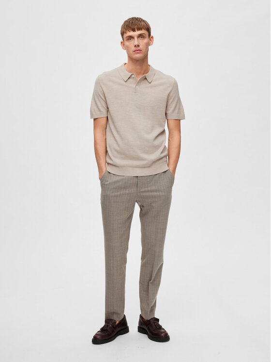 Selected Homme Selected Homme Polo marškinėliai 16088649 Smėlio