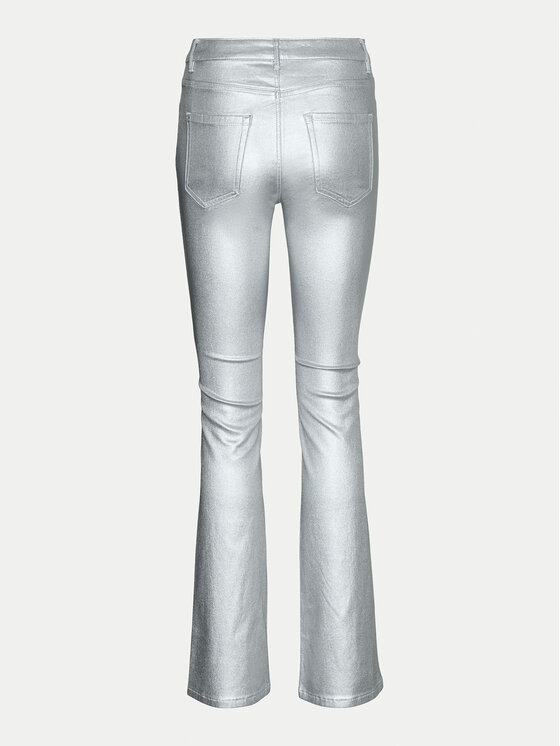 Vero Moda Vero Moda Spodnie materiałowe Flash 10329072 Srebrny Flared Fit