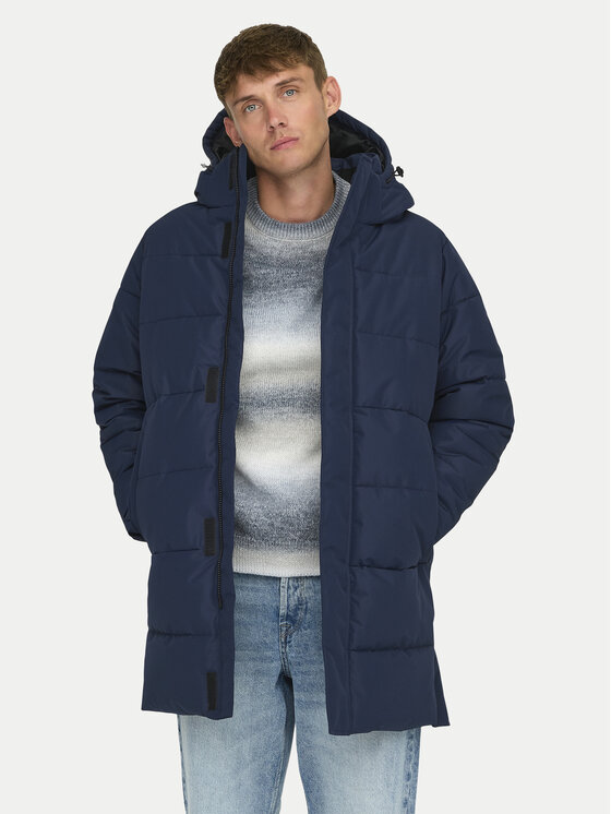 Only & Sons Only & Sons Geacă de iarnă 22020156 Bleumarin Regular Fit