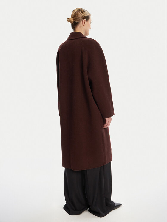 STAUD STAUD Volneni plašč Chrysalis R24F8112WL Bordo rdeča Regular Fit