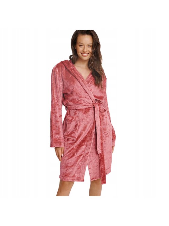 Henderson Henderson Szlafrok 41066 Różowy Comfortable Fit