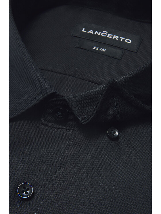 Lancerto Lancerto Koszula Simone KO073224000001 Czarny Slim Fit