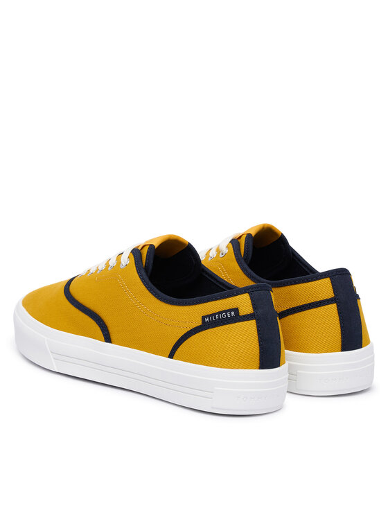 Tommy Hilfiger Tommy Hilfiger Kedai Th Vulc Cup Long Lace Canvas FM0FM05874 Geltona