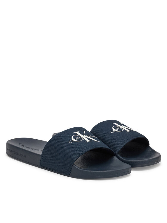 Calvin Klein Jeans Calvin Klein Jeans Papucs Slide Monogram Cv YM0YM01271 Sötétkék