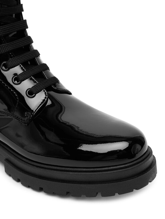 Tommy Hilfiger Tommy Hilfiger Trapery Lace-Up Bootie T4A5-34025-0775 D Czarny
