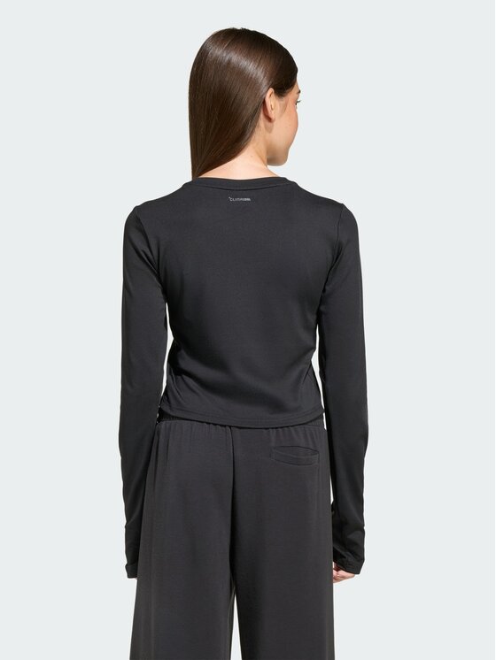 adidas adidas Longsleeve 158917 Czarny Fitted Fit