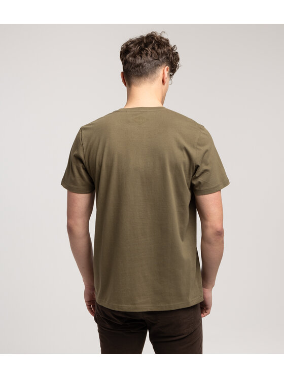 Lee Cooper Lee Cooper T-Shirt OBUTCH 0875 Khaki Regular Fit