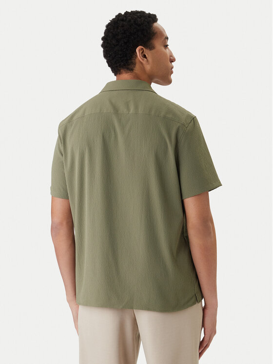 Calvin Klein Calvin Klein Košeľa LV04LF109G Zelená Classic Fit