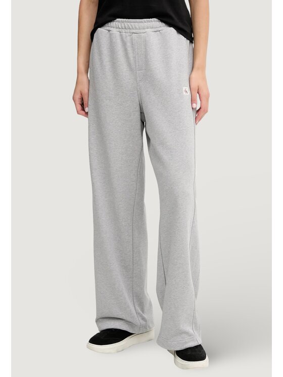 Calvin Klein Jeans Calvin Klein Jeans Παντελόνι φόρμας A- FRENCH TERRY BADG Γκρι French Fit