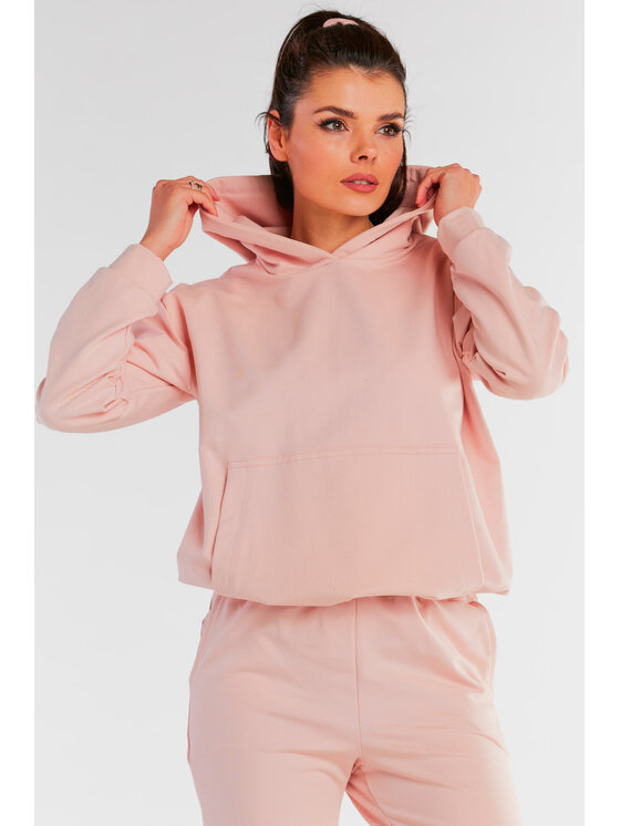 Infinite You Infinite You Bluza M248 Różowy Basic Fit