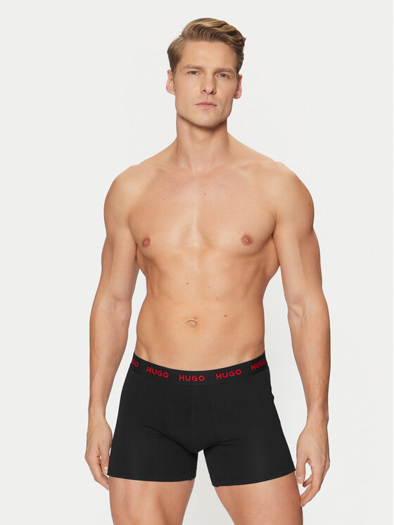 HUGO HUGO Set di 3 boxer 50532613 Nero