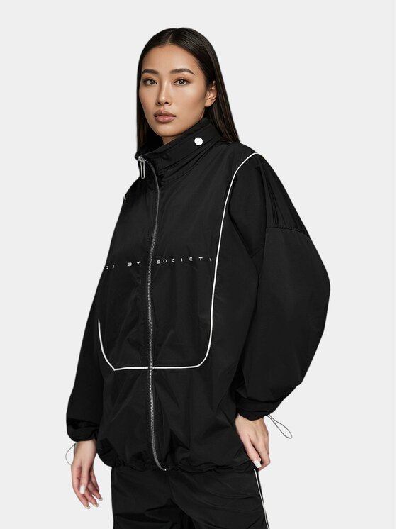 Nobrand Nobrand Kurtka anorak Hanorac Urban Navigator -H27073 Czarny Basic Fit
