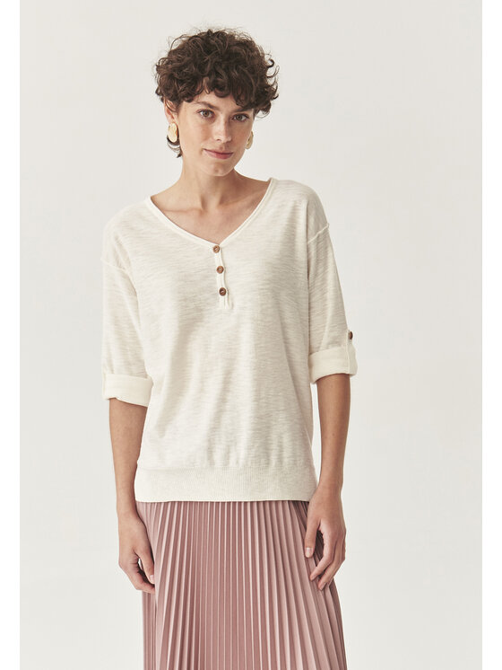 TATUUM Tatuum Bluzka LILA Écru Classic Fit