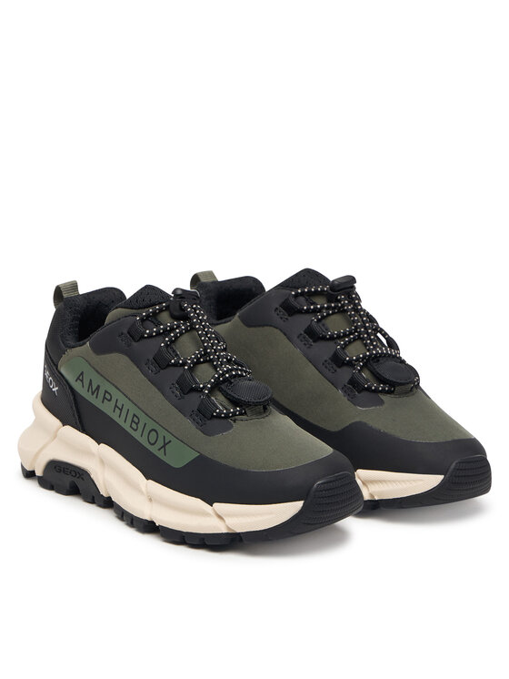 Geox Geox Sneakersy J Flexyper Plus Boy B Abx J46LCC 0FU50 C0498 M Zielony ciemny