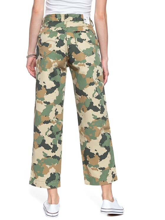 Lee Lee Jeansy WIDE LEG Kolorowy Loose Fit