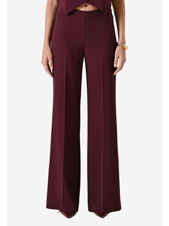 Rinascimento Rinascimento Παντελόνι Palazzo Pantalone donna Μπορντό Regular Fit
