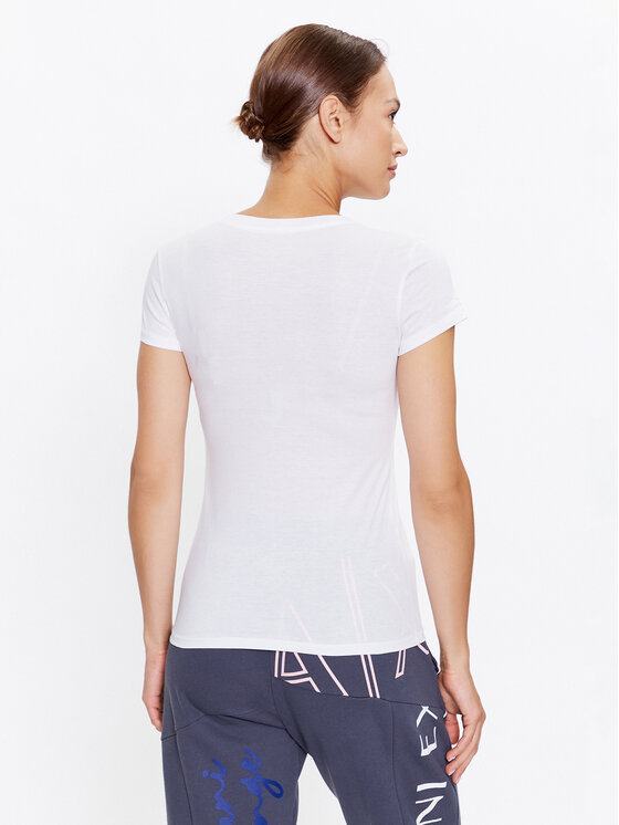 Armani Exchange Armani Exchange Tričko 6RYT32 YJ16Z 1000 Biela Slim Fit