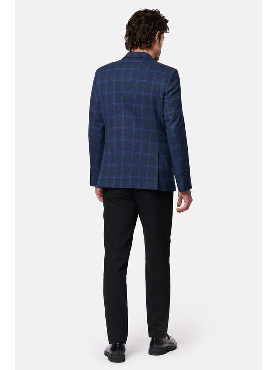 Lancerto Lancerto Marynarka Likely MA131124000011 Granatowy Slim Fit