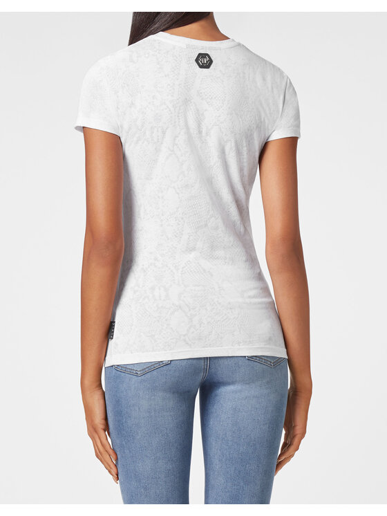 PHILIPP PLEIN PHILIPP PLEIN T-Shirt 2995 Biały Regular Fit