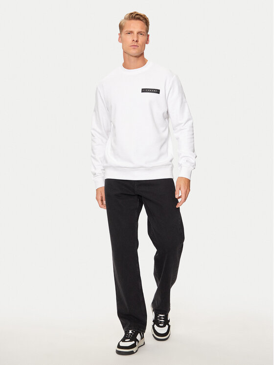 Richmond X Richmond X Felpa UMA24135FE Bianco Regular Fit