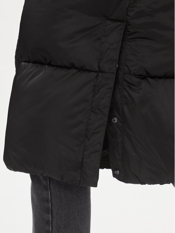 Tommy Jeans Tommy Jeans Зимно яке Satin DW0DW16587 Черен Regular Fit