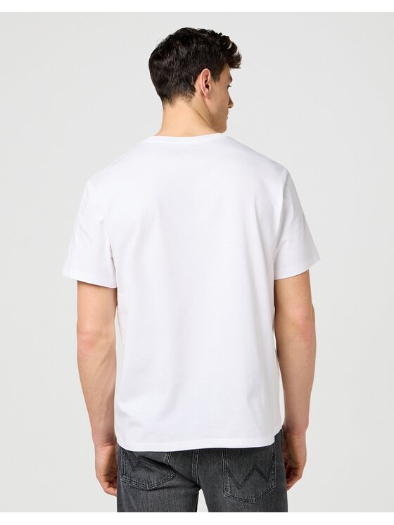 Wrangler Wrangler T-Shirt 112371487 Biały Regular Fit